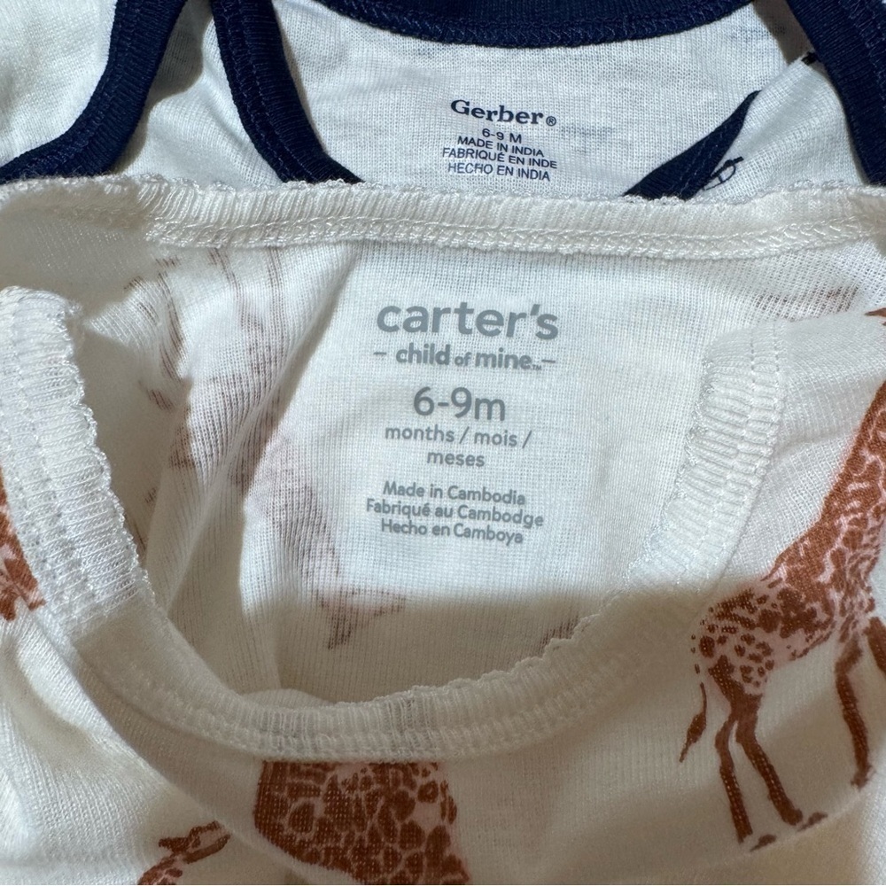 Bundle 6M Baby Boy 8PC Set Lot Short Sleeve Tops Nautical Shortall Shorts - Picture 6 of 11